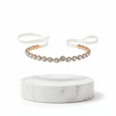 ATHENA COLLECTION - CRYSTAL TREASURE BRIDAL BELT 21 ROSE GOLD