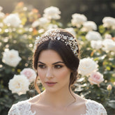 ATHENA COLLECTION - CRYSTAL ELEGANCE HAIR VINE - HP152 ROSE GOLD