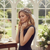 ATHENA COLLECTION - CRYSTAL ELEGANCE HAIR VINE - HP152 GOLD