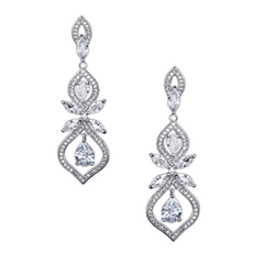 CUBIC ZIRCONIA COLLECTION - SIMPLY SPARKLE - CZER449 SILVER