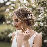 ATHENA COLLECTION - FLORAL ROMANCE CHIC HAIR COMB - HC170 ROSE GOLD