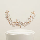 ATHENA COLLECTION - FLORAL ROMANCE EXQUISITE HAIR VINE - (HP153) ROSE GOLD