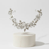 ATHENA COLLECTION - FLORAL ROMANCE EXQUISITE HAIR VINE - (HP153) SILVER