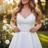 ATHENA COLLECTION - PEARL EMBELLISHED BRIDAL BELT - SILVER (23)