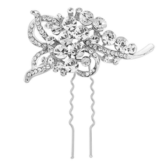 ELITE COLLECTION - Vintage Inspired Hair Pin - Clear (Pin 3)