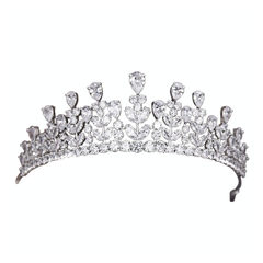 CUBIC ZIRCONIA COLLECTION - EXQUISITE LUXE TIARA - ABH-13