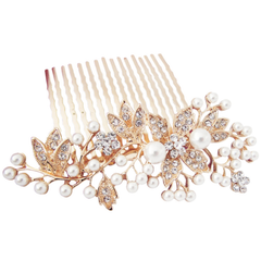 ATHENA COLLECTION - VINTAGE PEARL COMB - HC176 ROSE GOLD