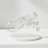 ATHENA COLLECTION - VINTAGE LUXE HAIR COMB - SILVER - HC180