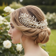 ATHENA COLLECTION - LUX PEARL CLUSTER COMB - HC182 (GOLD)