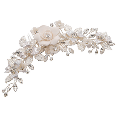 ATHENA COLLECTION - VINTAGE DREAM HAIR COMB - SILVER (HC183)