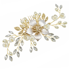 ATHENA COLLECTION -EXQUISITE ROMANCE HAIR COMB - GOLD - HC161