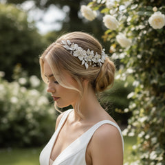 ATHENA COLLECTION - FLORAL EXTRAVAGANCE HEADPIECE -HC184 PINK BLUSH