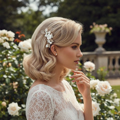 ATHENA COLLECTION - EXQUISITE LUXE FLOWER HAIR PIN - (PIN39) - GOLD