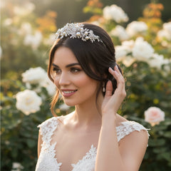 ELITE COLLECTION - Luxe Enchanting Pearl Tiara - Pearl (Tiara 10)
