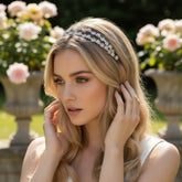 ELITE COLLECTION - Crystal shimmer Headband - Clear (HB245)