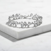 CUBIC ZIRCONIA COLLECTION - SIMPLY SPARKLE BRACELET -SILVER CZBRA37