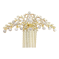 ATHENA COLLECTION - CRYSTAL DIVINE HAIR COMB - GOLD (HC188)