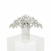 ATHENA COLLECTION - CRYSTAL DIVINE HAIR COMB - SILVER (HC188)