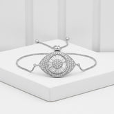 ATHENA COLLECTION - BEJEWELLED BRACELET - CZBRA35 (SILVER)