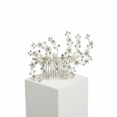 SASSB COLLECTION - DARCEY PEARL DIVINE HAIR COMB - SILVER