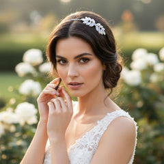 ATHENA COLLECTION -CHIC HEADBAND - HB209 SILVER