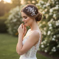 Darcey Wedding Headband - SASSB-HDB13