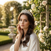 ATHENA COLLECTION - ELEGANCE TIARA - AHB211 SILVER