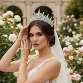 ATHENA COLLECTION - STARLET TIARA - AHB213 SILVER