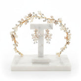 ATHENA COLLECTION - FLORAL EXTRAVAGANCE HAIR VINE SET - GOLD HP206