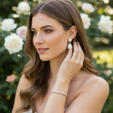 CUBIC ZIRCONIA COLLECTION - CHIC TENNIS BRACELET SET - ROSE GOLD