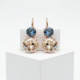 ATHENA COLLECTION - MONTANA BLUE EARRINGS - CZER864 GOLD