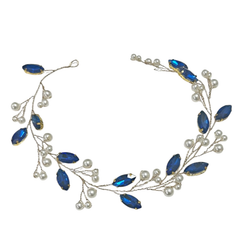 ATHENA COLLECTION - GLITZY PEARL VINE - HP207 SAPPHIRE