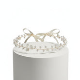 ATHENA COLLECTION - DAINTY FLOWER HAIRVINE - SILVER