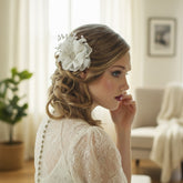 Verity Crystal Flower Headpiece - SASSB HP20- White