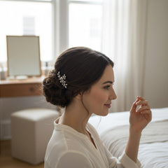Elodie Crystal Pearl Hair Pin - SASSB- HP44