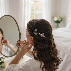 Elodie Crystal Pearl Hair Pin - SASSB- HP44