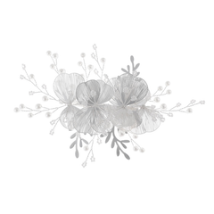 ATHENA COLLECTION - GLITZY GLAM HEADPIECE - HC303 SILVER