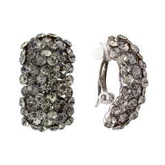 Crystal Divine Earrings (CLIP-ON) Black Diamond (ER125)