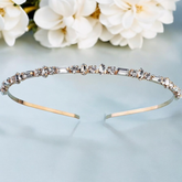 ATHENA COLLECTION - SHIMMERING CRYSTAL HEADBAND - AHB207 GOLD
