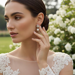 CUBIC ZIRCONIA COLLECTION - VINTAGE INSPIRED COLLECTION - SILVER