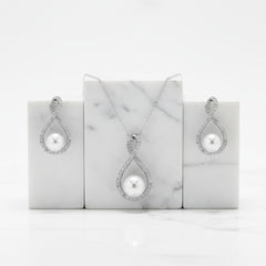 CUBIC ZIRCONIA COLLECTION - EXQUISITE NECKLACE SET(NK2)