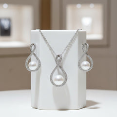 CUBIC ZIRCONIA COLLECTION - EXQUISITE NECKLACE SET(NK2)