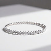 CUBIC ZIRCONIA COLLECTION - MARQUISE CUT CRYSTAL BRACELET - BR172 MEDIUM