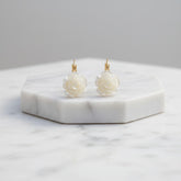 ATHENA COLLECTION - DAINTY ROSE EARRINGS - CZER893 GOLD