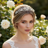 Tess Luxe Pearl Tiara - SASSB - SILVER (Tiara 3)