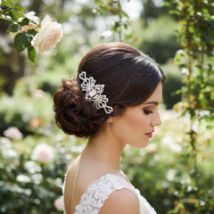 ELITE COLLECTION - Large Gatsby Sparkle Hair Comb - HC201