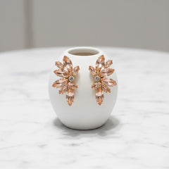 ATHENA COLLECTION - CRYSTAL ELEGANCE EARRINGS - CZER910 BLUSH PINK
