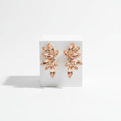 ATHENA COLLECTION - CRYSTAL ELEGANCE EARRINGS - CZER910 BLUSH PINK