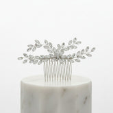 ATHENA COLLECTION - CRYSTAL VINE HAIR COMB - HC309 SILVER