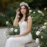 CUBIC ZIRCONIA COLLECTION -CRYSTAL RADIANCE TIARA - AHB230